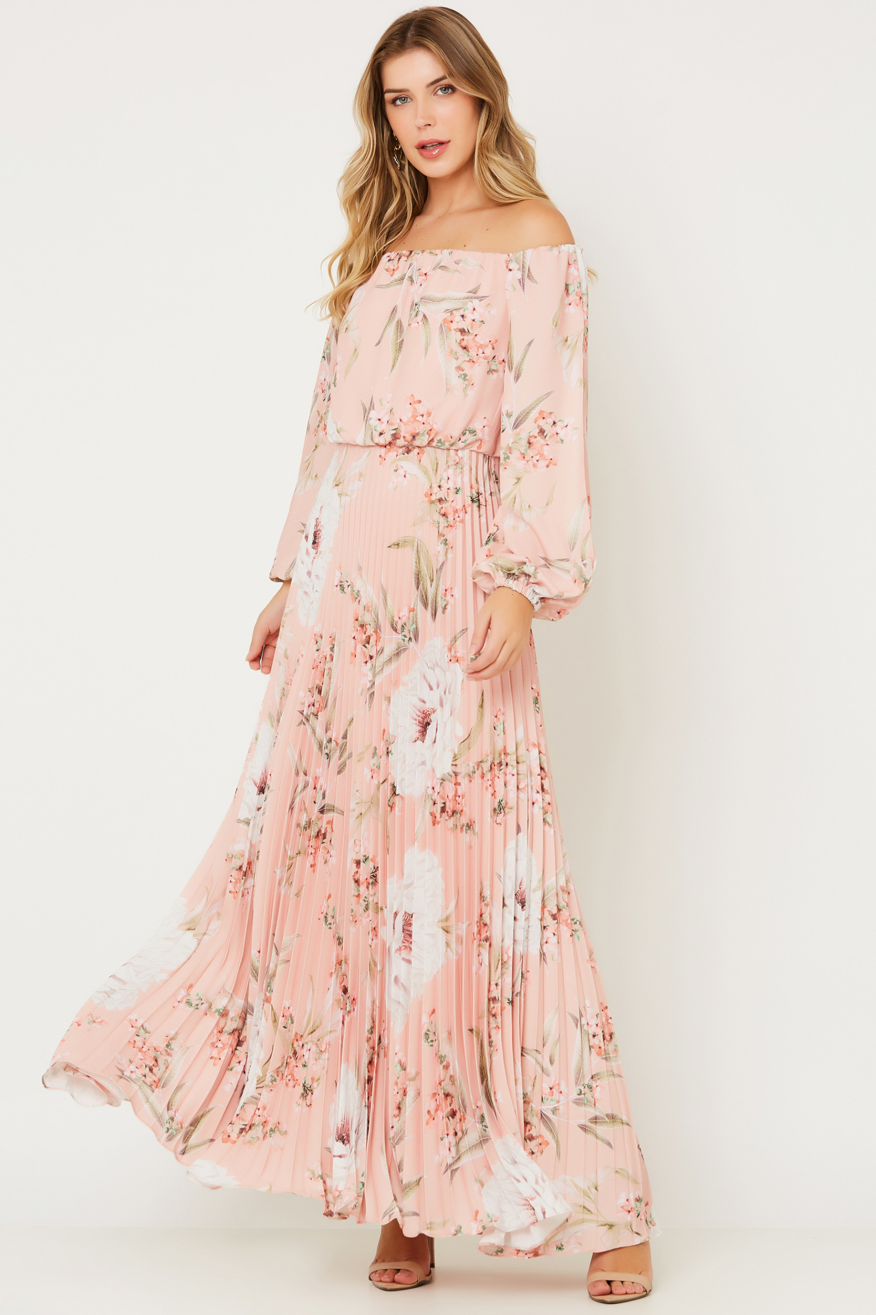 Vestido Longo Estampado Rubi Rosa