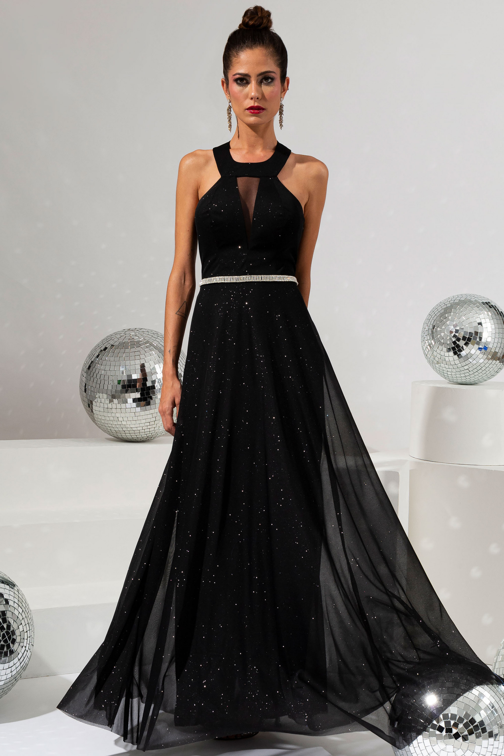 Vestido Longo Lia Preto