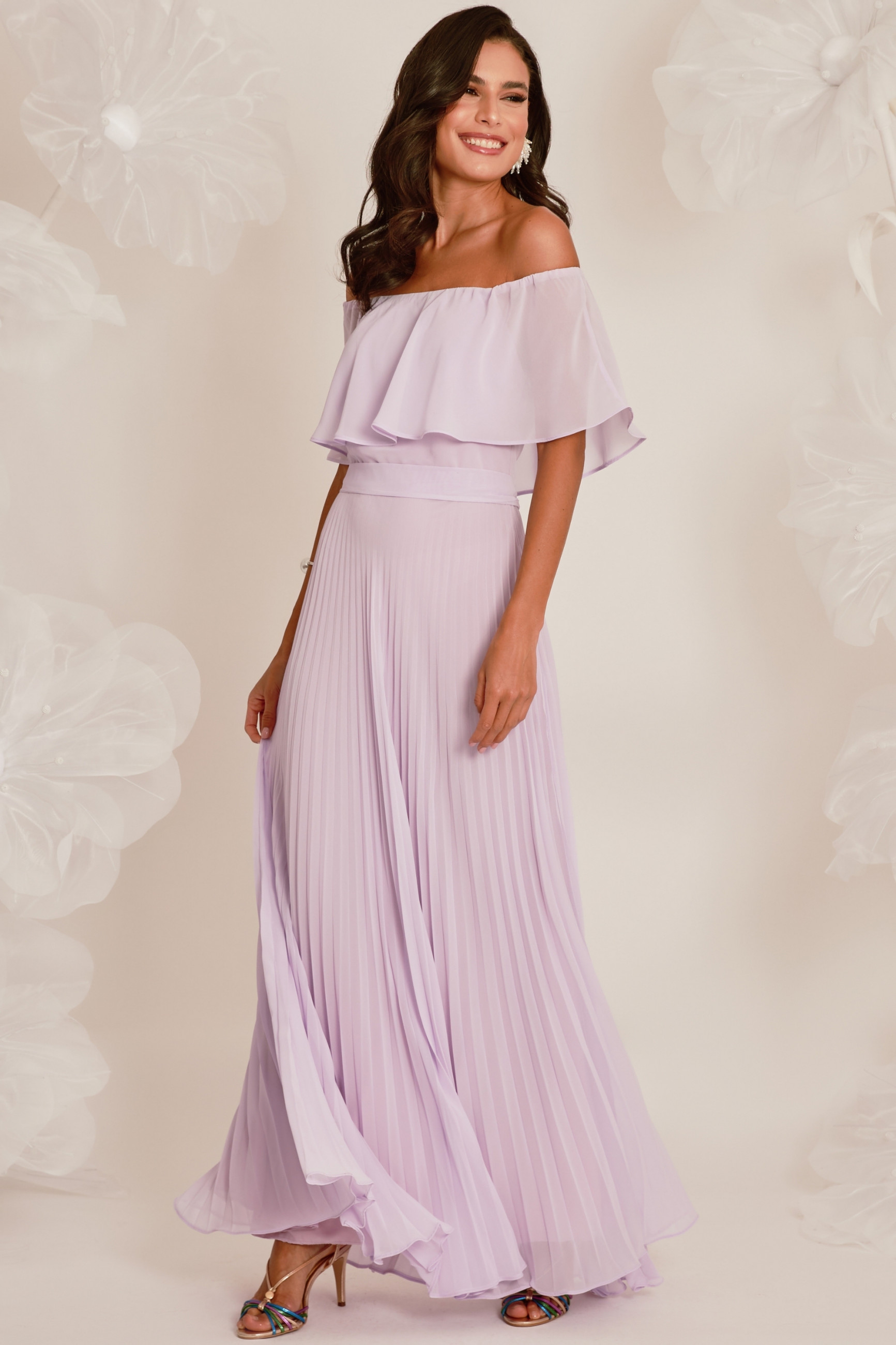 Vestido Festa Madrinha  Lavanda   Longo Ladydress