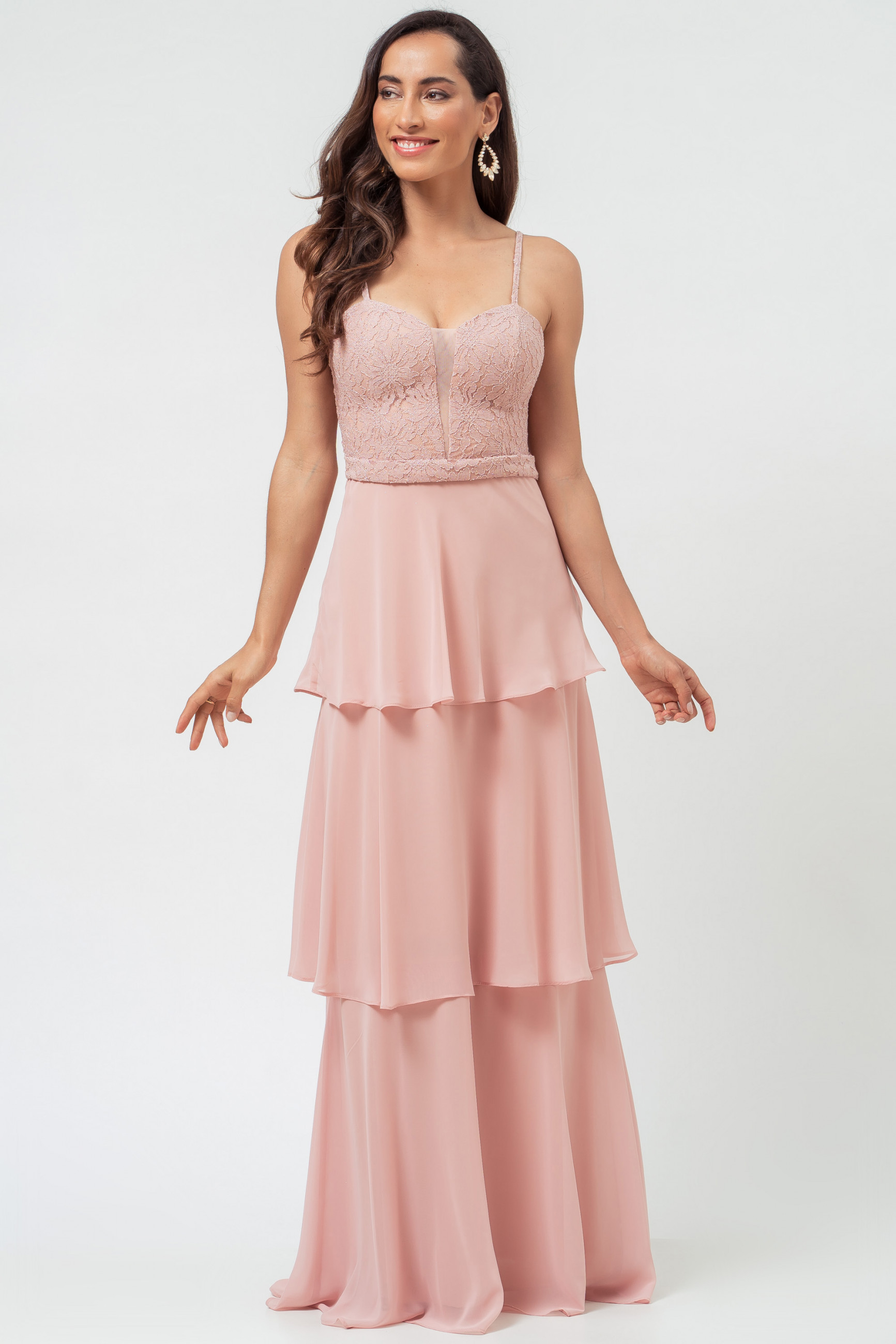 Vestido Longo Mary Rosa