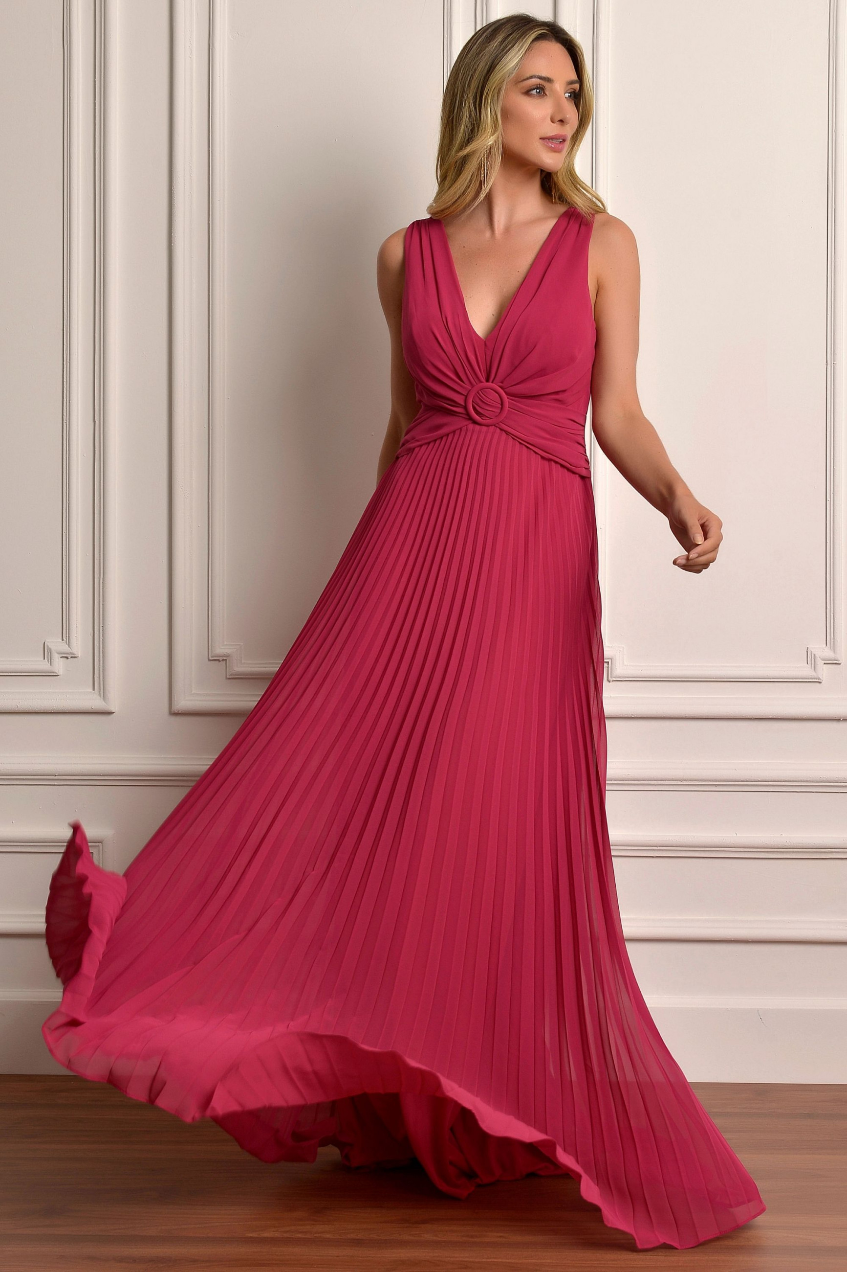 Vestido Festa Madrinha  Pink   Longo Ladydress