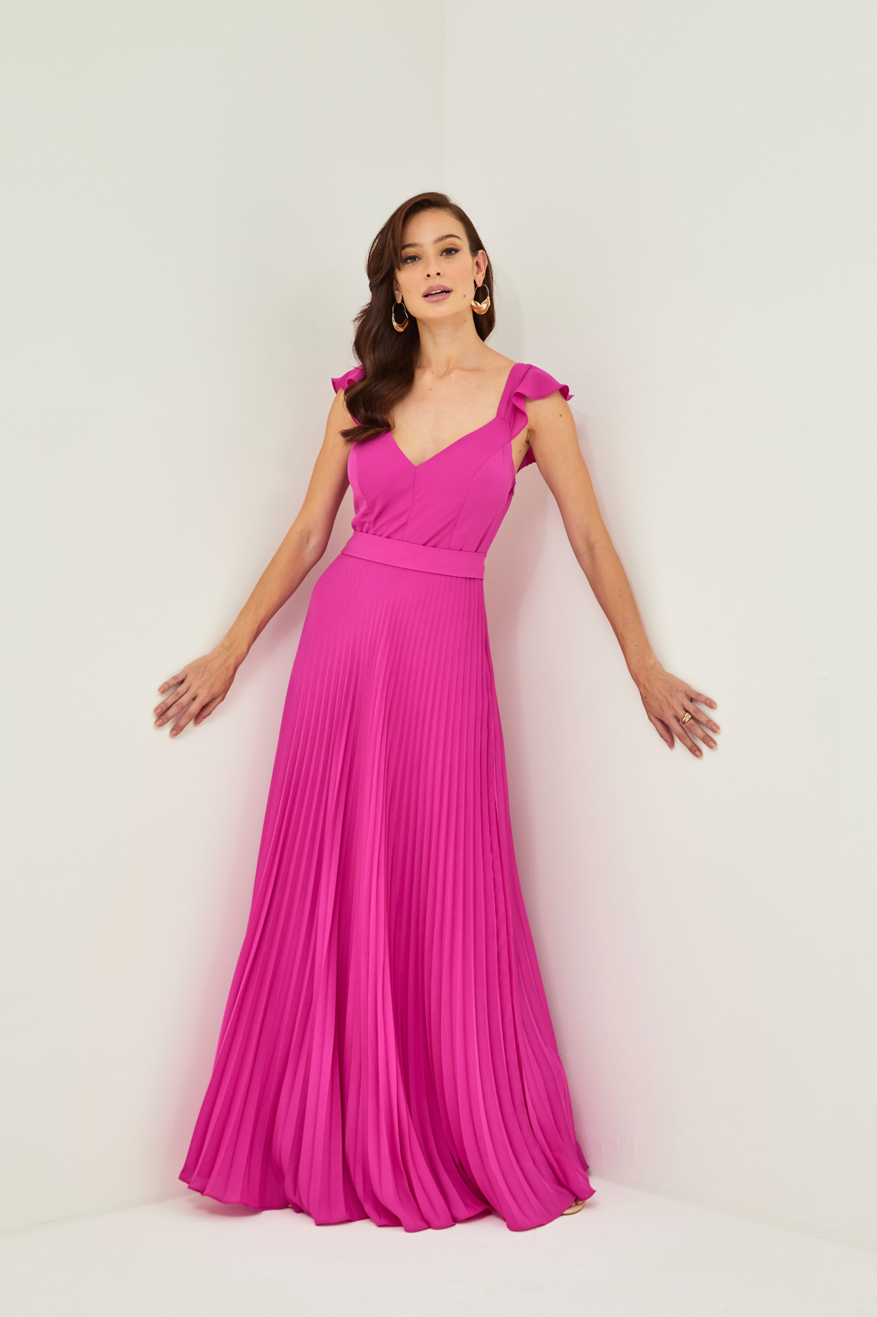 Vestido Festa Madrinha  Pink   Longo Ladydress