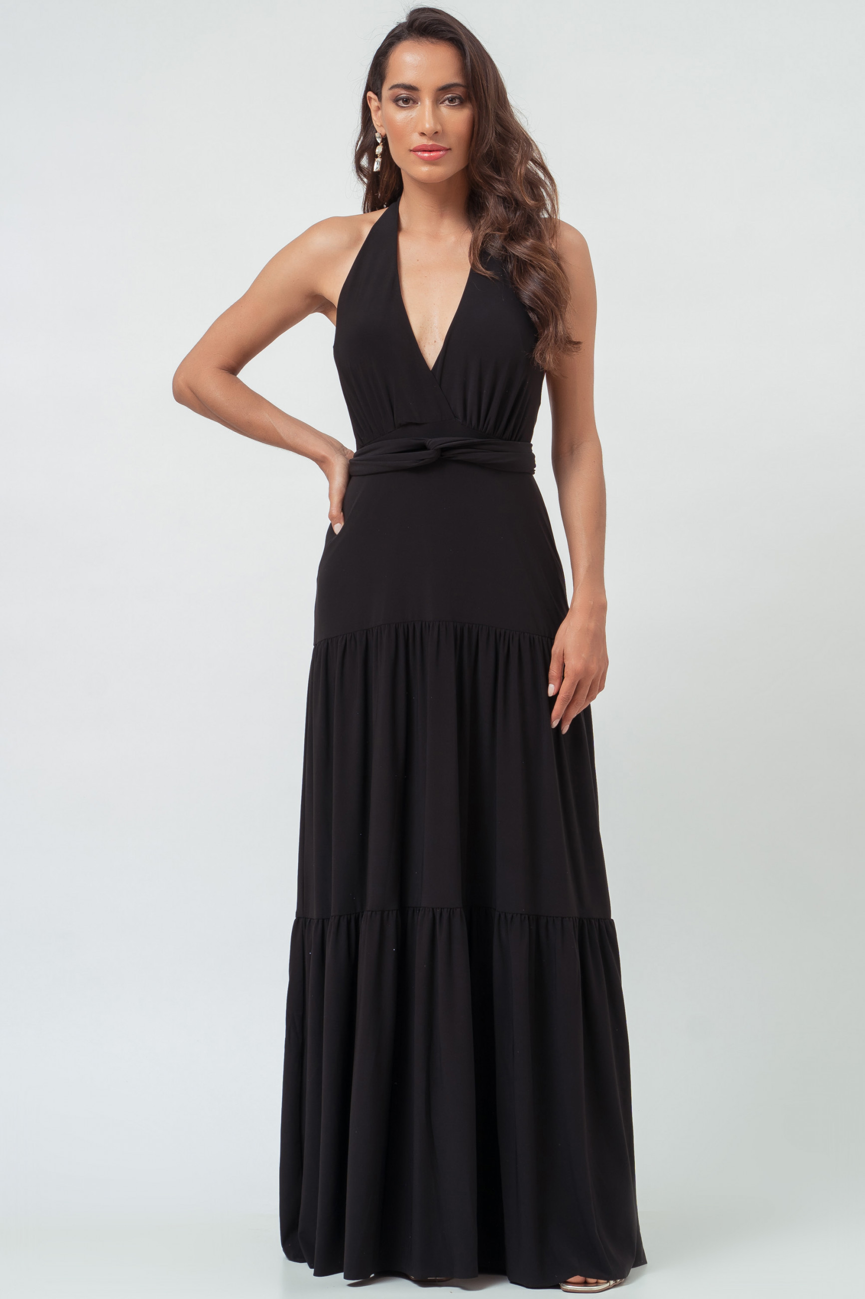Vestido Longo Juliana Preto
