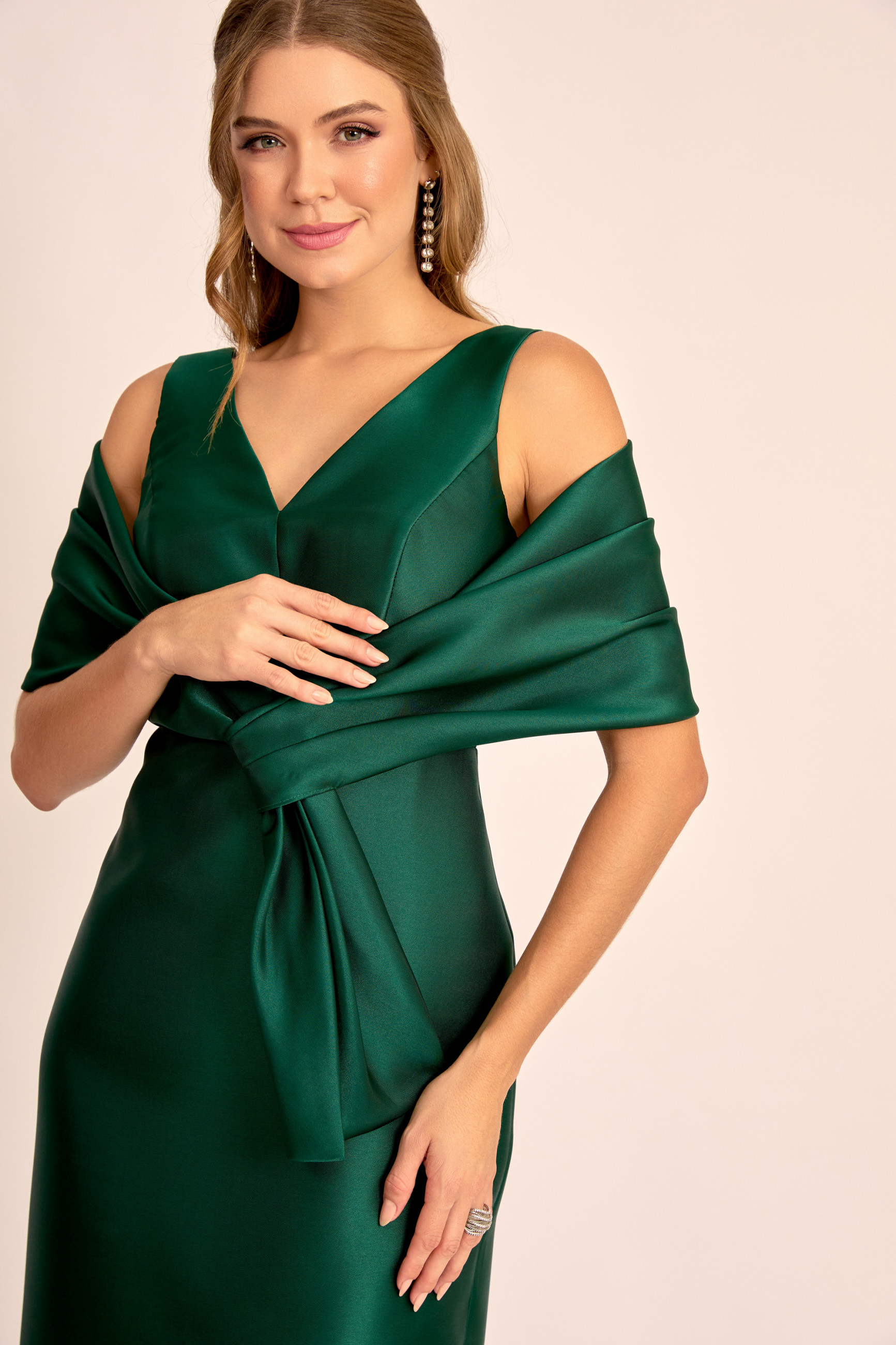 Vestido de Festa Midi Verde Escuro Sônia Ladydress