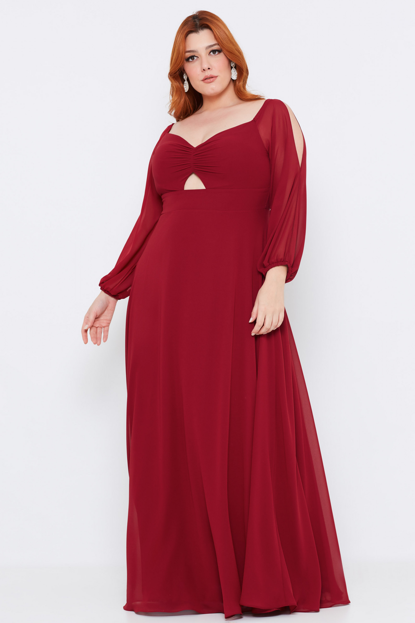 Vestido Longo Camila Marsala