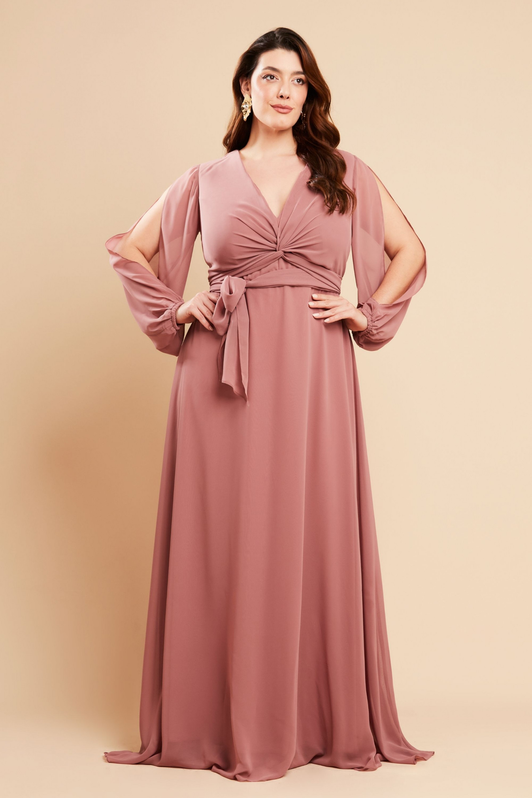 Vestido de Festa Longo Rose Emilia Ladydress