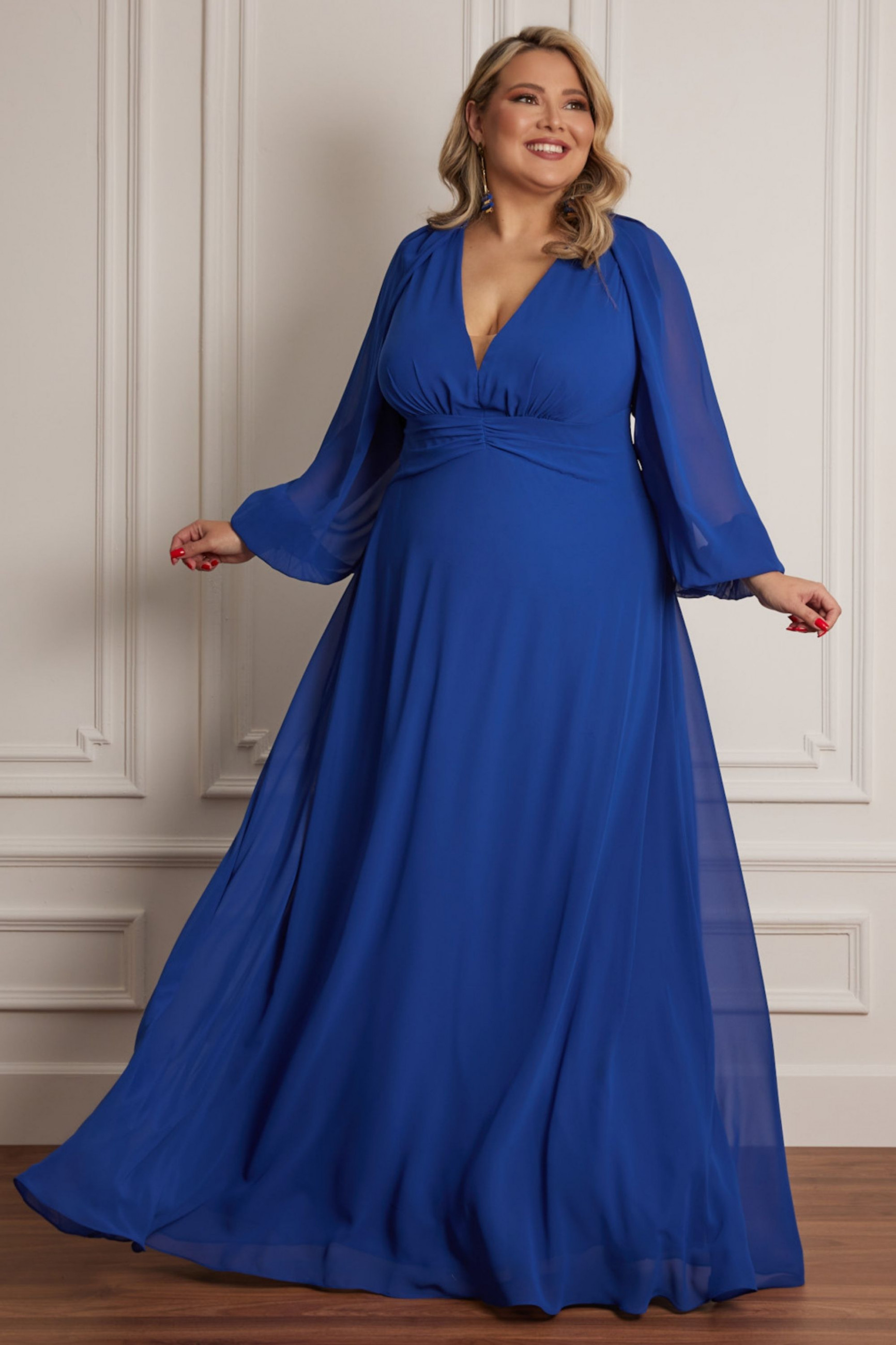 Vestido Festa Madrinha Plus Size Royal   Longo Ladydress