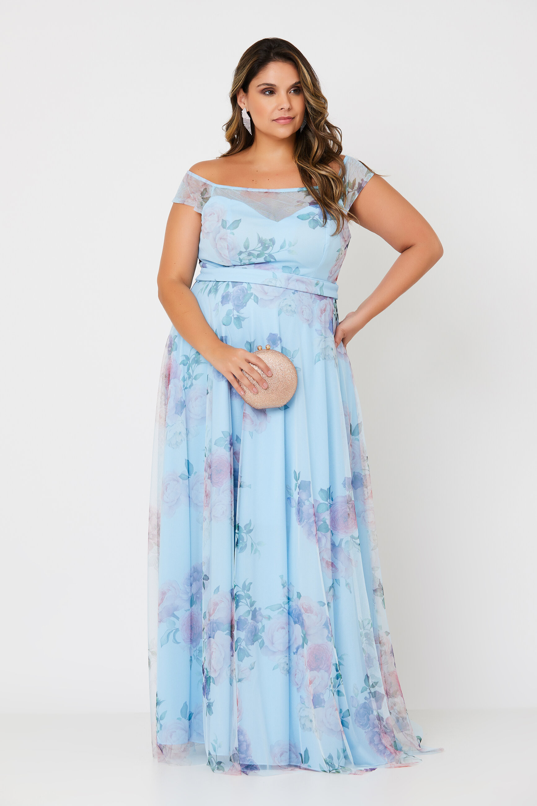 Vestido Longo Estampado Vera Serenity