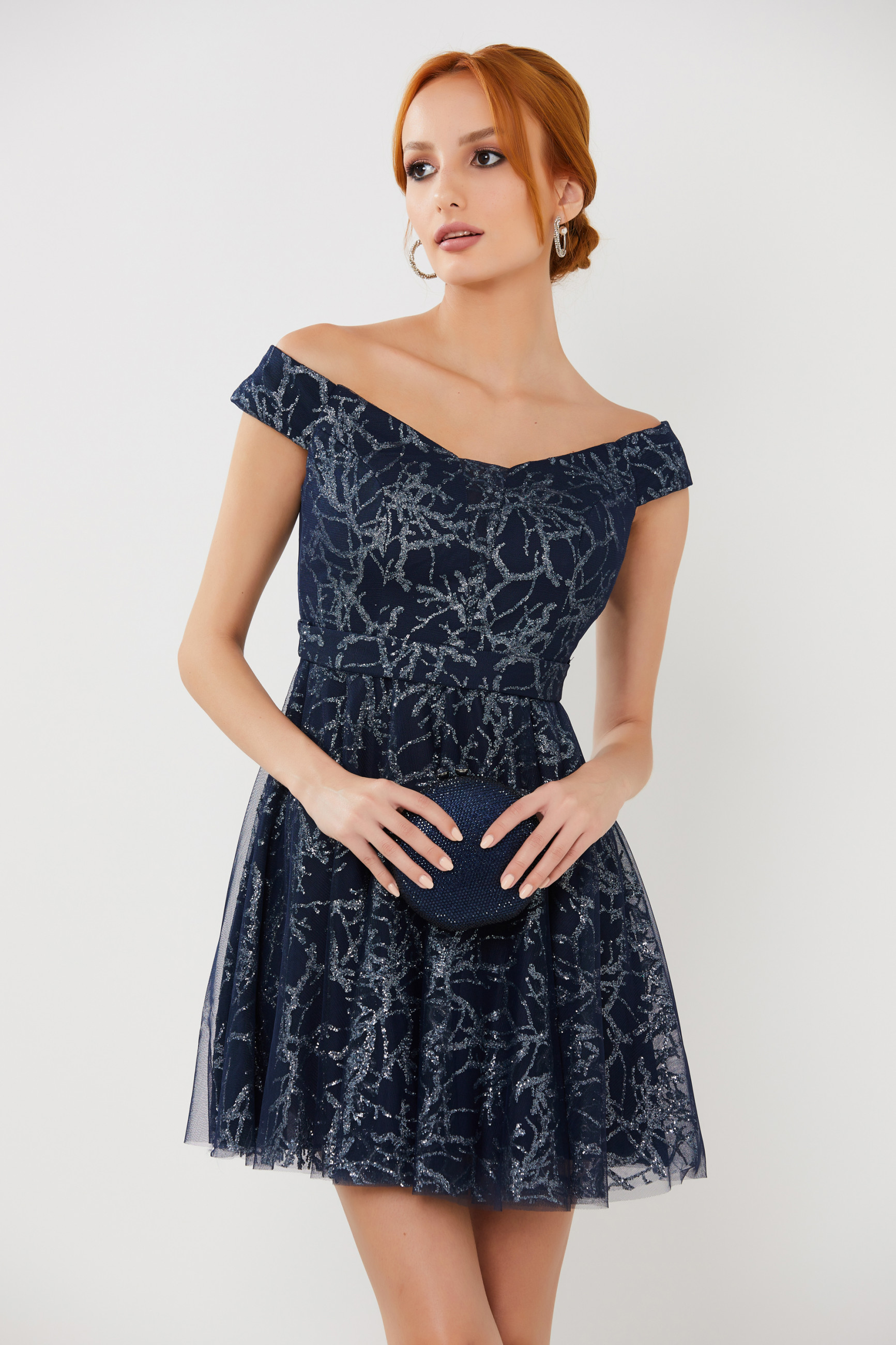 Vestido Curto Lina Azul Marinho