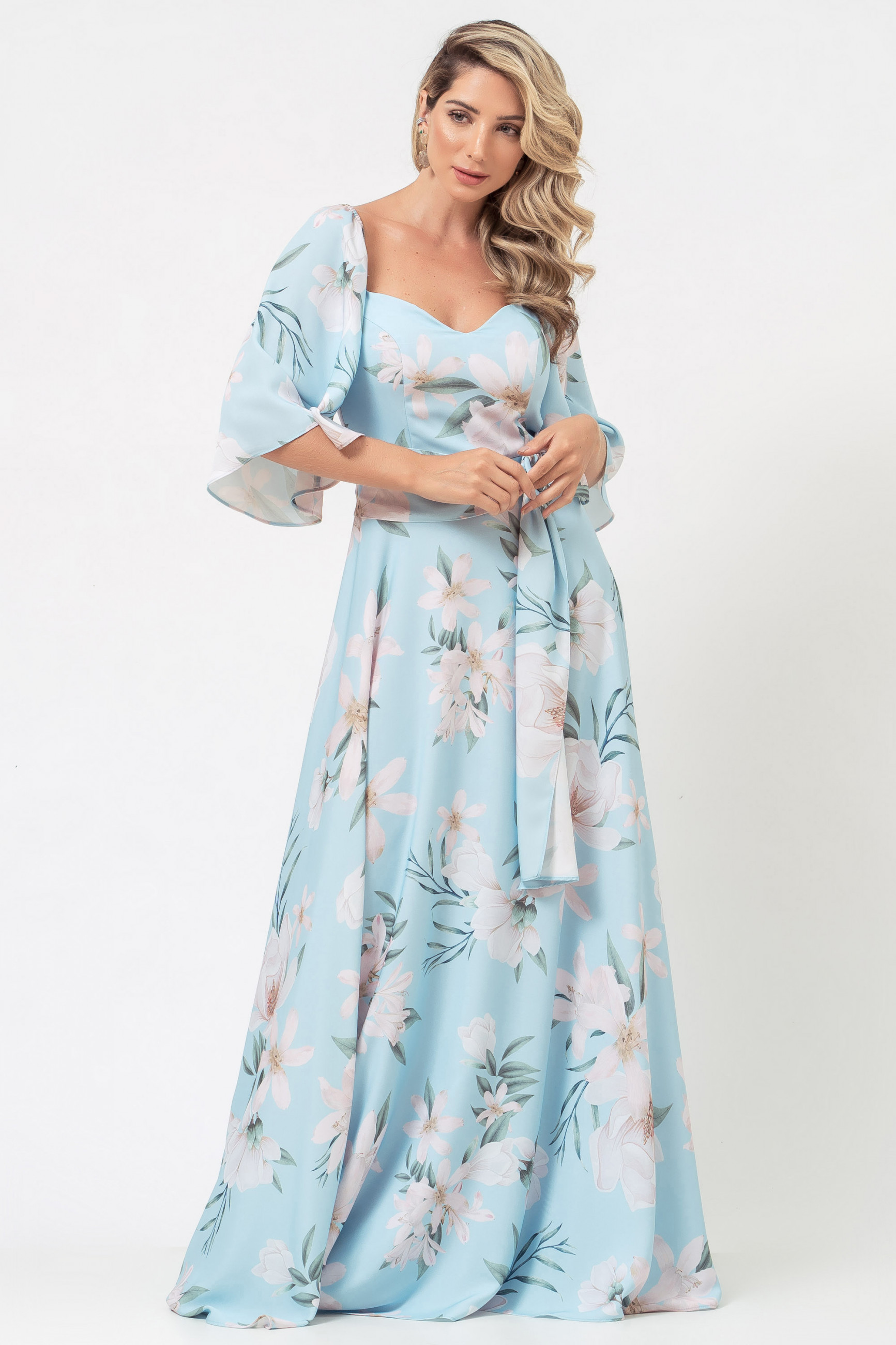 Vestido Longo Estampado Zoe Serenity