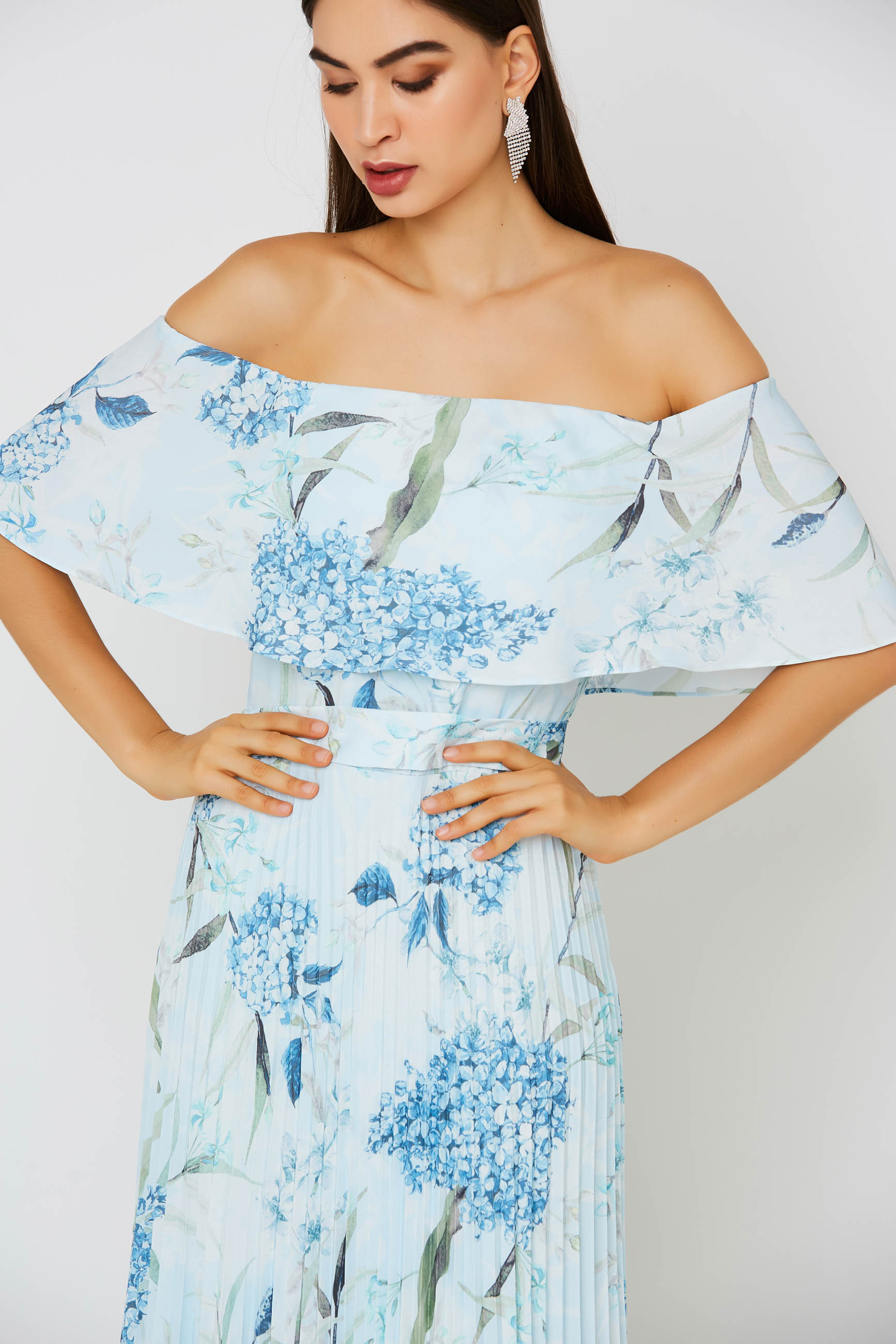 Vestido Longo Estampado Rafaela Serenity