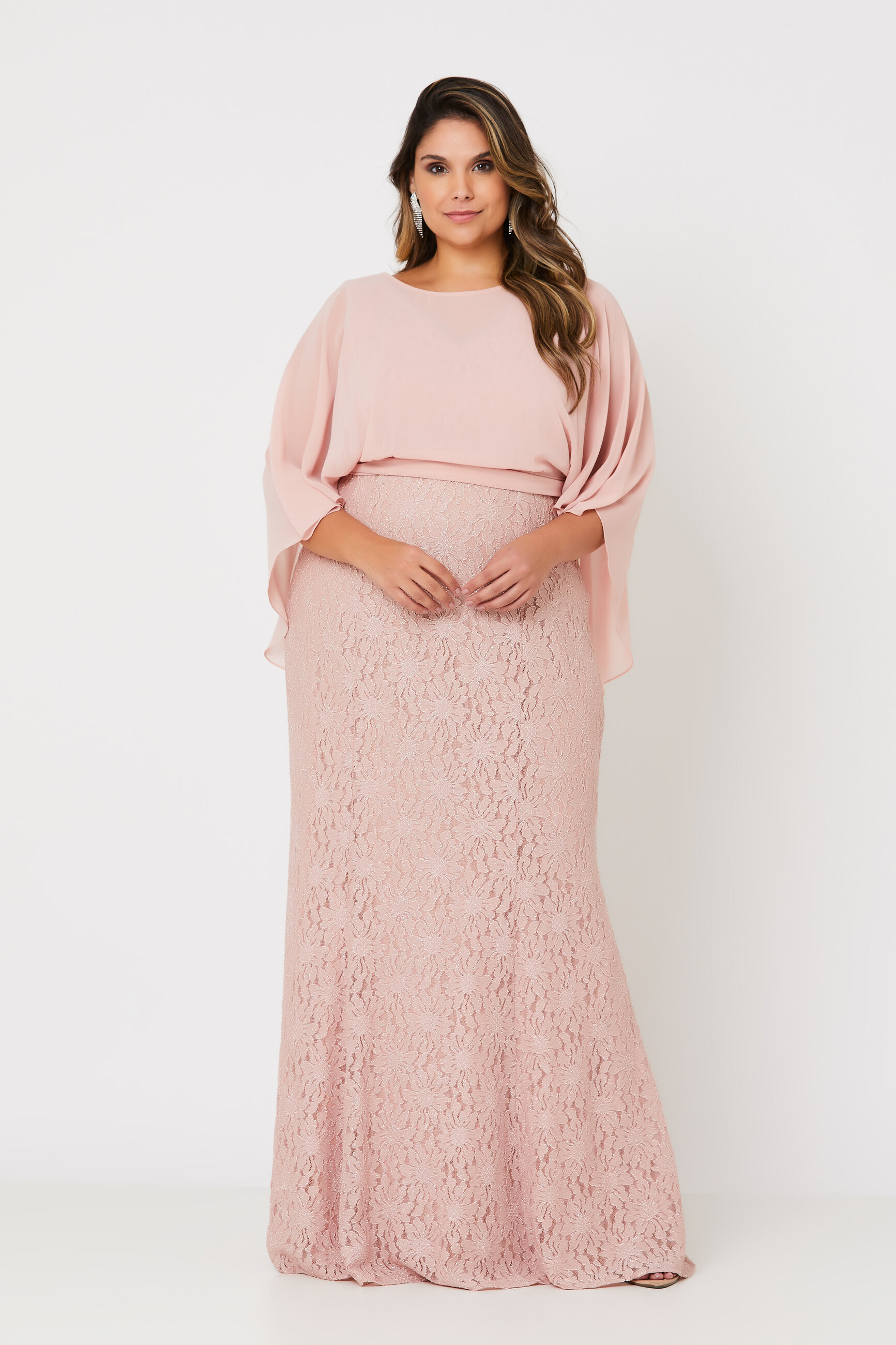 Vestido Longo Nancy Rosa