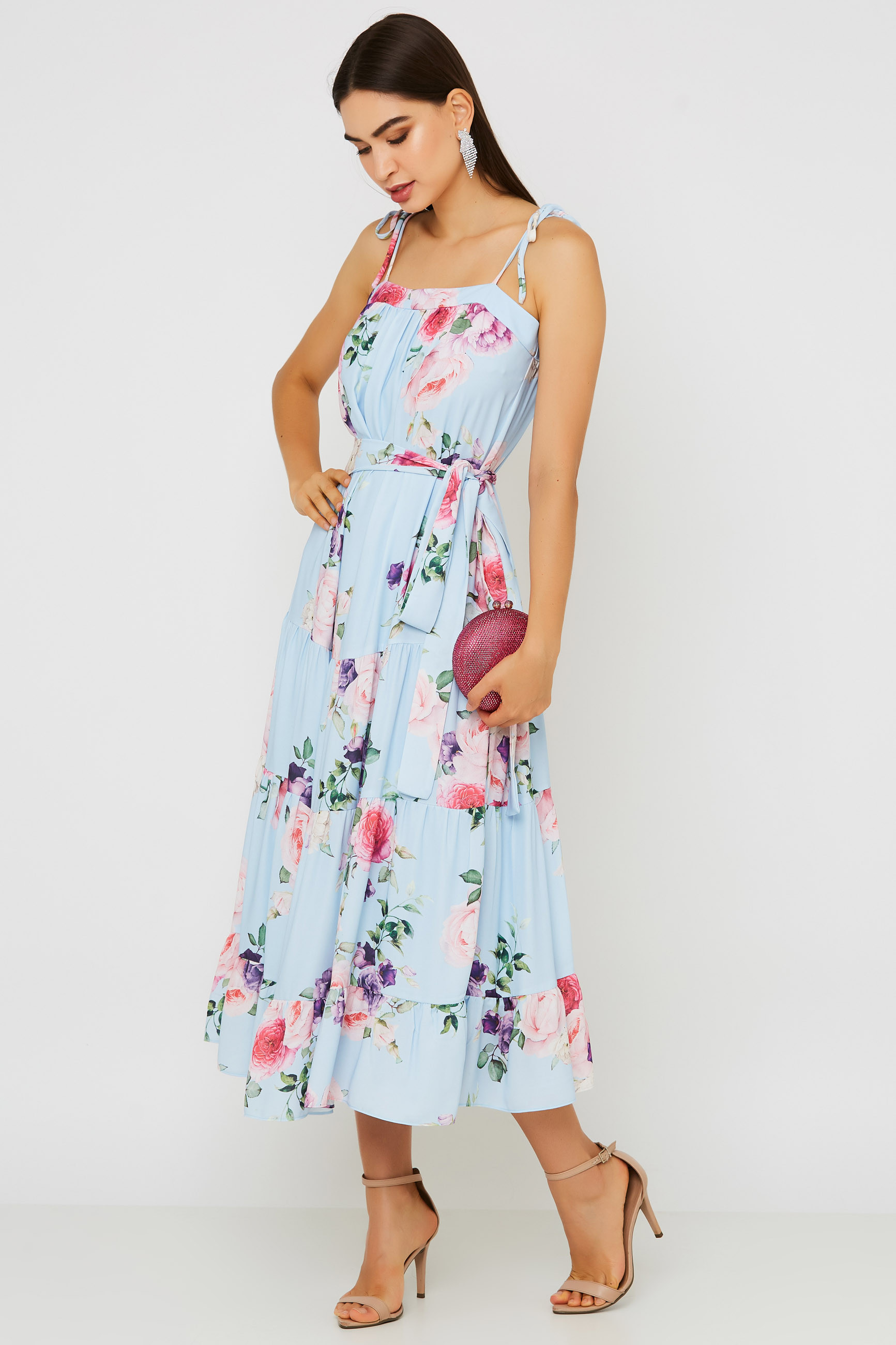 Vestido Midi Estampado Catarina Serenity