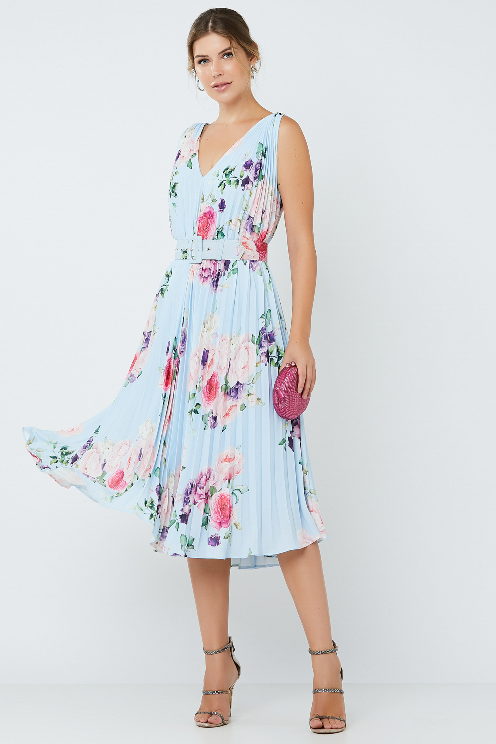 Vestido Midi Estampado Pietra Serenity
