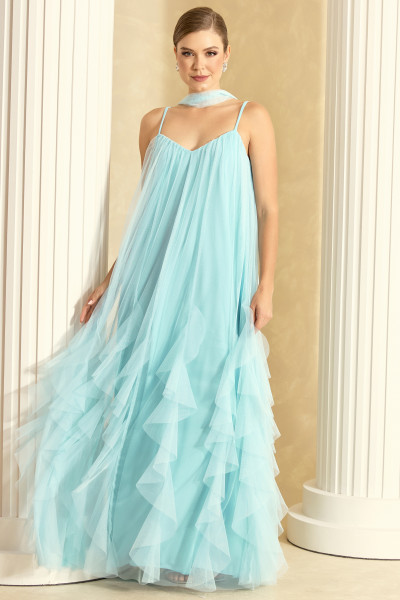 Vestido de Festa Longo Azul Serenity Inara Ladydress