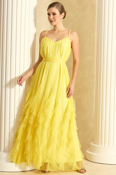 Vestido de Festa Longo Amarelo Inara Ladydress