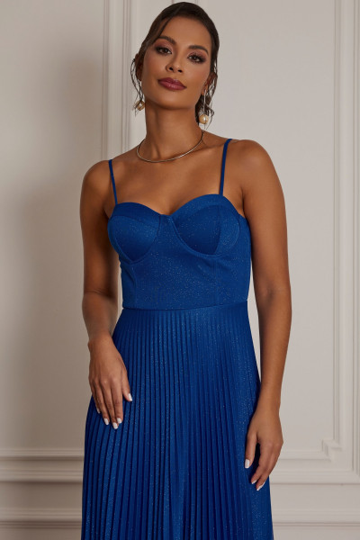 Vestido Festa Madrinha  Azul Royal   Longo Ladydress