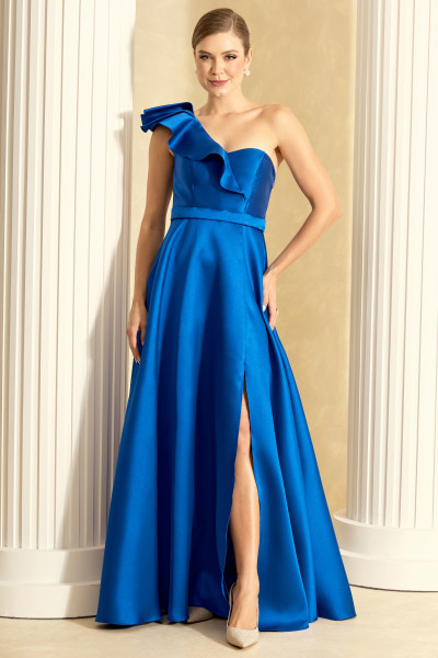 Vestido de Festa Longo Azul Royal Elora Ladydress