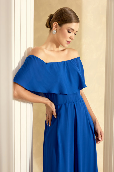 Macacão Longo Azul Royal Ayla Ladydress