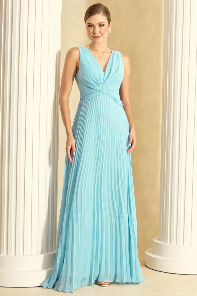 Vestido de Festa Longo Azul Serenity Melina Ladydress