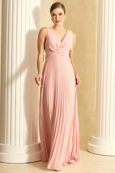 Vestido de Festa Longo Rosa Melina Ladydress