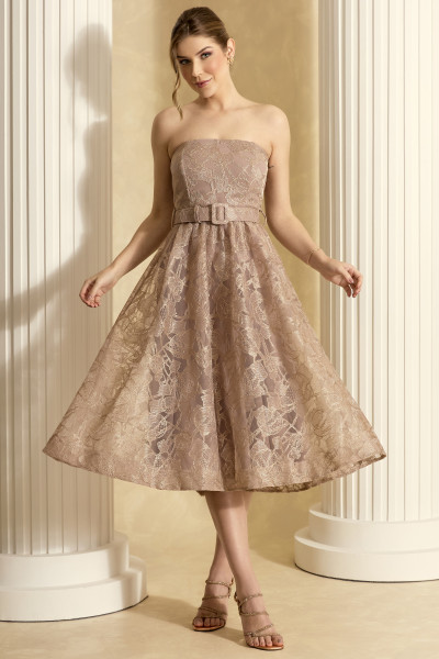 Vestido de Festa Midi Rose Lexie Ladydress