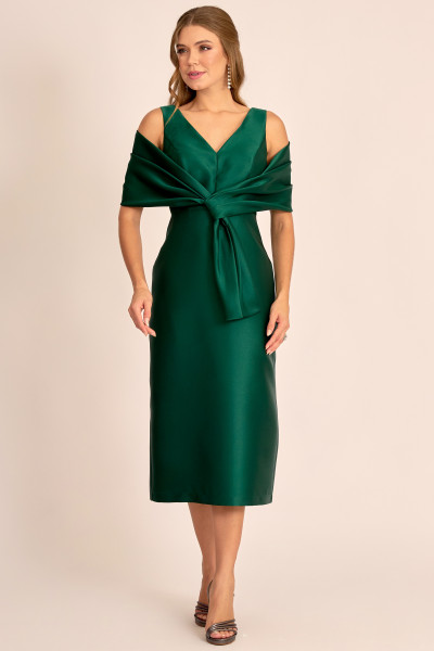 Vestido de Festa Midi Verde Escuro Sônia Ladydress