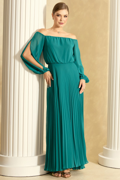 Vestido de Festa Longo Verde Esmeralda Rubi Ladydress