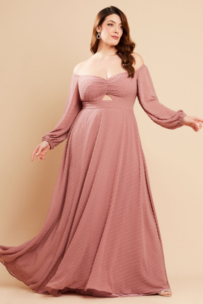 Vestido de Festa Longo Rose Camila Ladydress