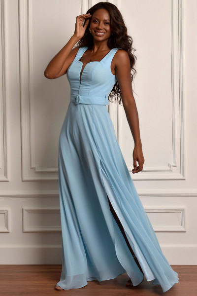 Vestido Longo Adriele Azul Serenity