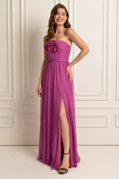 Vestido Longo Chloe Fúcsia