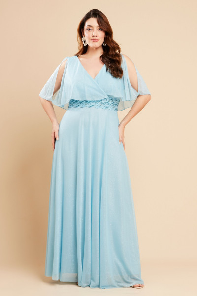 Vestido Longo Carolina Azul Serenity