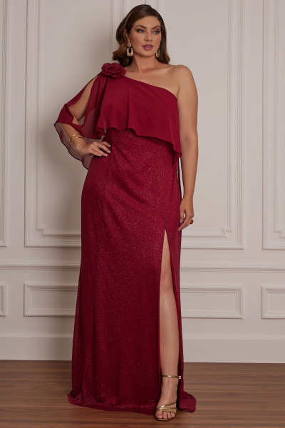 Vestido Longo Tabata Marsala