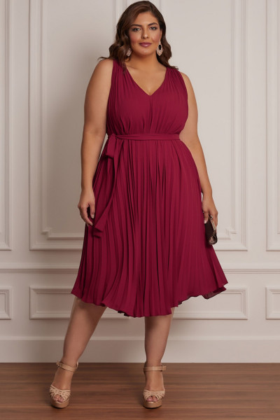 Vestido Midi Gigi Marsala