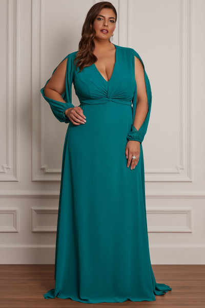 Vestido Longo Emilia Verde Esmeralda