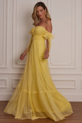 Vestido Longo Alessandra Amarelo