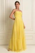 Vestido Longo Ravena Amarelo
