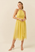 Vestido Midi Janaina Amarelo