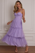 Vestido Midi Jordania Lilás