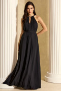 Vestido de Festa Longo Preto Avery