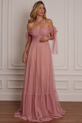 Vestido Longo Alessandra Rosa