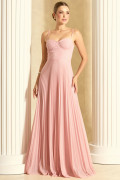 Vestido de Festa Longo Rosa Zaya