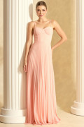 Vestido de Festa Longo Salmão Zaya