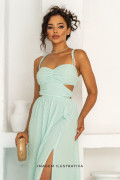 Vestido Longo Tamires Verde Claro