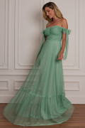 Vestido Longo Alessandra Verde Menta