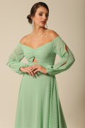Vestido Longo Camila Verde Menta