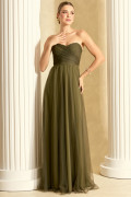 Vestido Longo Nina Verde Oliva