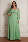 Vestido Longo Camila Verde Menta