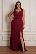 Vestido Longo Adele Vinho