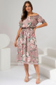 Vestido Midi Estampado Gaby Rose